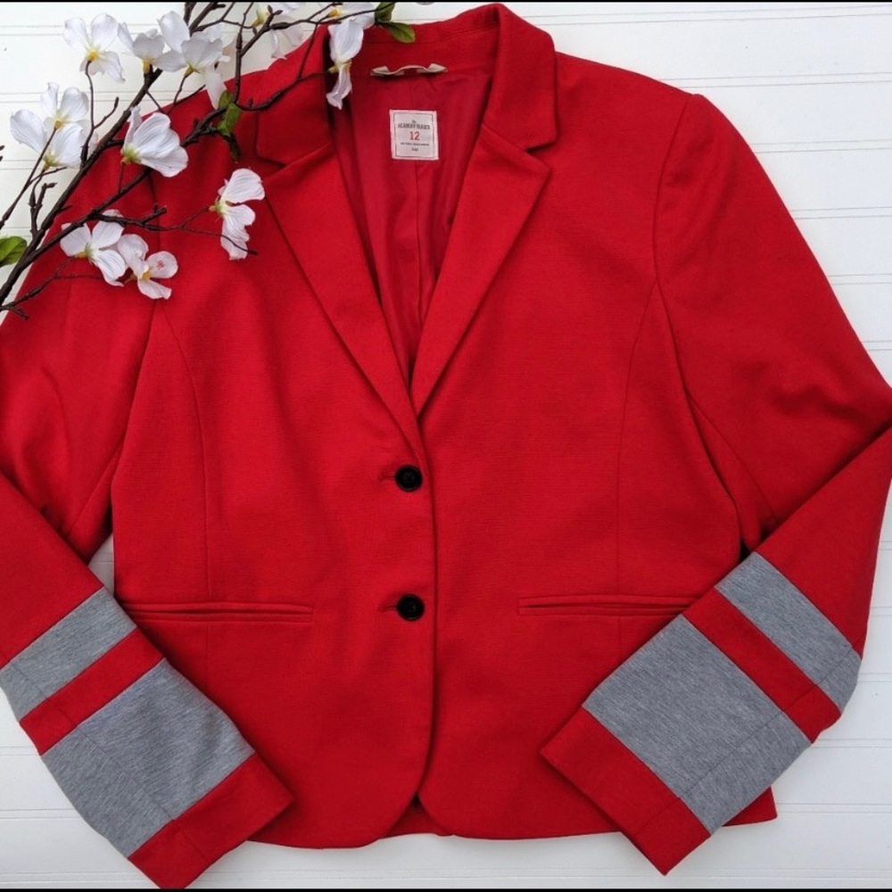 Red & Grey Academy Blazer
